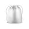 Drawstring sport bag, white fitness backpack 3D