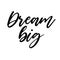 Dream Big Motivation Saying