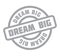 Dream Big rubber stamp