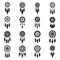 Dream catcher icons set simple vector. Mexican flower