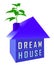 Dream House Or Dreamhouse Icon Depicts Ideal Property For You - 3d Illustration