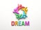 Dream People Group. 3D Render Illustration