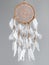 Dreamcatcher, an American native amulet made of feathers, leather beads, and ropes