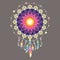 Dreamcatcher colorful decorative mandala