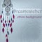 Dreamcatcher on ethnic background