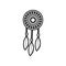 Dreamcatcher icon. Element of Mexico for mobile concept and web apps icon. Outline, thin line icon for website design and