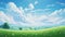 Dreamlike Anime Countryside Landscape Wallpaper With Pastel Colors