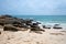 Dreamlike beach and rocks at Samed island.