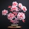 Dreamlike Carnation Bonsai: Tang Dynasty Inspired Paper Sculpture Arrangement