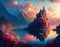 Dreamlike Fantasy Castle - A Vibrant and Ethereal Masterpiece Made with Generative AI