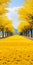 Dreamlike Installations: Yellow Flower Trees Transform An Empty Street