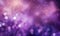 Dreamlike purple scene with radiant bokeh orbs. AI generative