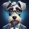 Dreamlike Schnauzer A Visionary Celebrity Portrait In 2d Game Art Style