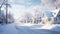 Dreamlike Winter Landscape In Longueuil: A Photorealistic Image