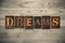 Dreams Wooden Letterpress Theme