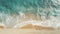 Dreamy Aerial Surfing At Hawaii Beach: Dark Aquamarine And Beige Tonalism