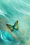 Dreamy butterfly like concept of dreams, transformation, memories and freedom