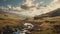 Dreamy Landscape: Photorealistic Image Of Hindu Yorkshire Dales Plain