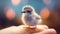 Dreamy National Geographic Photo Of A Feathered Chick On A Human Hand