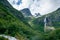 Dreamy norwegian mountain valley
