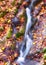 Dreamy Oblique Waterfall in Ã“bÃ¡nya, Hungary in november