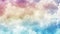 Dreamy Pastel Cloudscape with Twinkling Stars Background