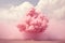 Dreamy Pink cloud. Generate Ai