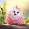 Dreamy Pink Fuzzy Animal In Disney Animation Style