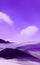 Dreamy purple mountains - abstract digital art