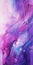 Dreamy And Romantic Abstract Painting In Purple And Blue