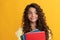 dreamy schoolgirl with copybook. girl with notebook. back to school. teen girl ready to study.