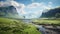 Dreamy Scottish Landscapes: Unreal Engine Rendered Island In Hindu Yorkshire Dales
