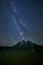 Dreamy summer night under the stars and Milky Way