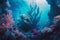 dreamy underwater world with vibrant coral reefs Generative AI