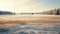 Dreamy Winter Landscape A Scenic View Of A Rural Field In Finland