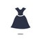 drees icon on white background. Simple element illustration from clothes concept