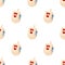 Dreidel Hanukkah Toy Seamless Pattern