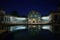 Dresden art gallery and fountain calm waters