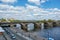 Dresden. The bridge of Augustus the Strong