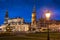 Dresden castle or Royal Palace by night, Saxony