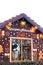 Dresden, Germany, December 19, 2016: Gingerbread House in the Christmas market in Dresden, Germany. Inscription in