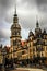 Dresden, Germany - Dresden, Germany Street View of the Saxon Architecture on a Cloudy Day