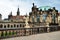 Dresden, Germany - JULY 20, 2016: View from balcony on inside entrance Zwinger Palace in Dresden