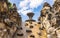 Dresden, Germany - June 28, 2022: Fountain in the Dresden Zwinger. Baroque architecture with sandstone statues. The Nymphenbad