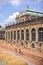 Dresden, Germany - June 28, 2022: The historic baroque building of the Dresden Zwinger. Elaborately reconstructed and well