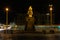 Dresden Golden Rider Outdoors Monument in Winter Overcast Weather