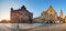 Dresden panorama square, Hofkirche, Germany