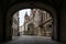 Dresden Residenzhof Castle Archway Courtyard Medeival Interior A