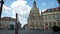 Dresden, Saxony Germany 12 august 2108 the famous Frauenkirche in the old city center with tourists walking around view