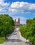 Dresden skyline aerial view in Saxony Germany